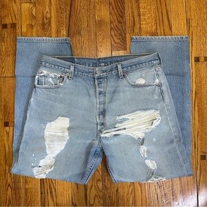 Vintage Levi’s 501xx Distressed Denim Jeans